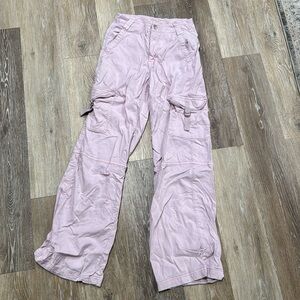 American Eagle Baggy Pink Cargo Pants 00
